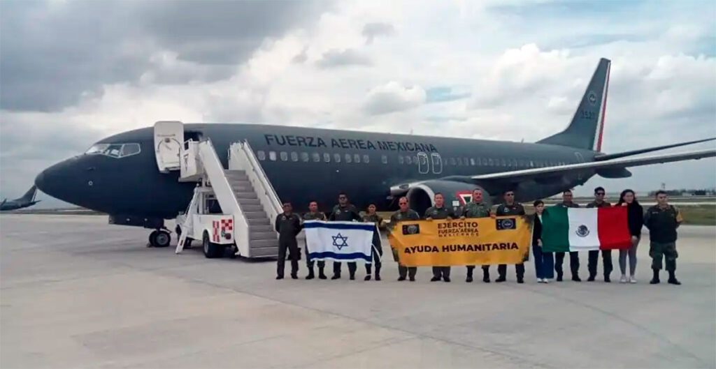 Fuerza Aérea va a Israel para repatriar a mexicanos atrapados