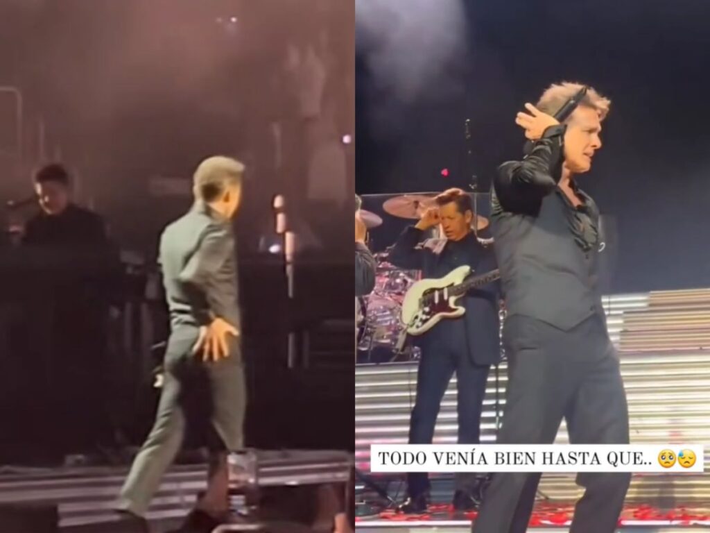 Luis Miguel sufre accidente durante concierto (VIDEO)