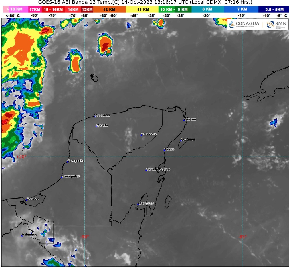 Clima para hoy en Cancún y Quintana Roo: Cielo medio nublado y ambiente caluroso