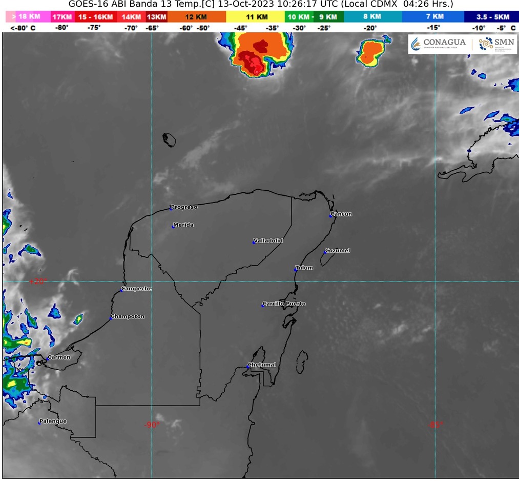 Clima para hoy en Cancún y Quintana Roo: Caluroso con probabilidad de chubascos