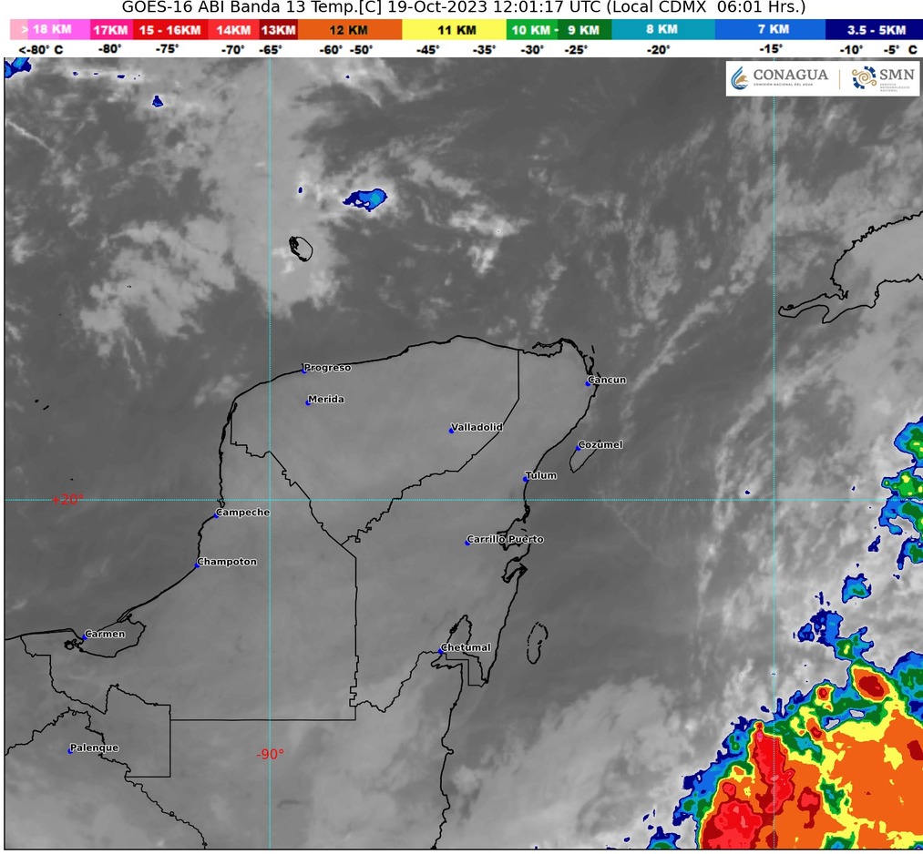 Clima para hoy en Cancún y Quintana Roo: Ambiente fresco con cielo nublado