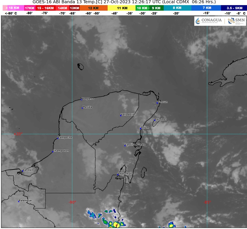 Clima para hoy en Cancún y Quintana Roo: Probables chubascos