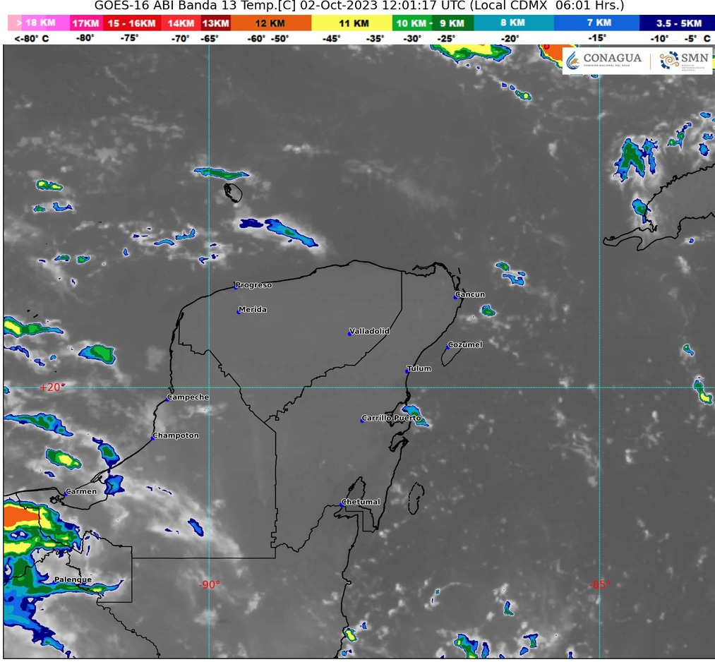 Clima para hoy en Cancún y Quintana Roo: Nublado con probabilidad de lluvias