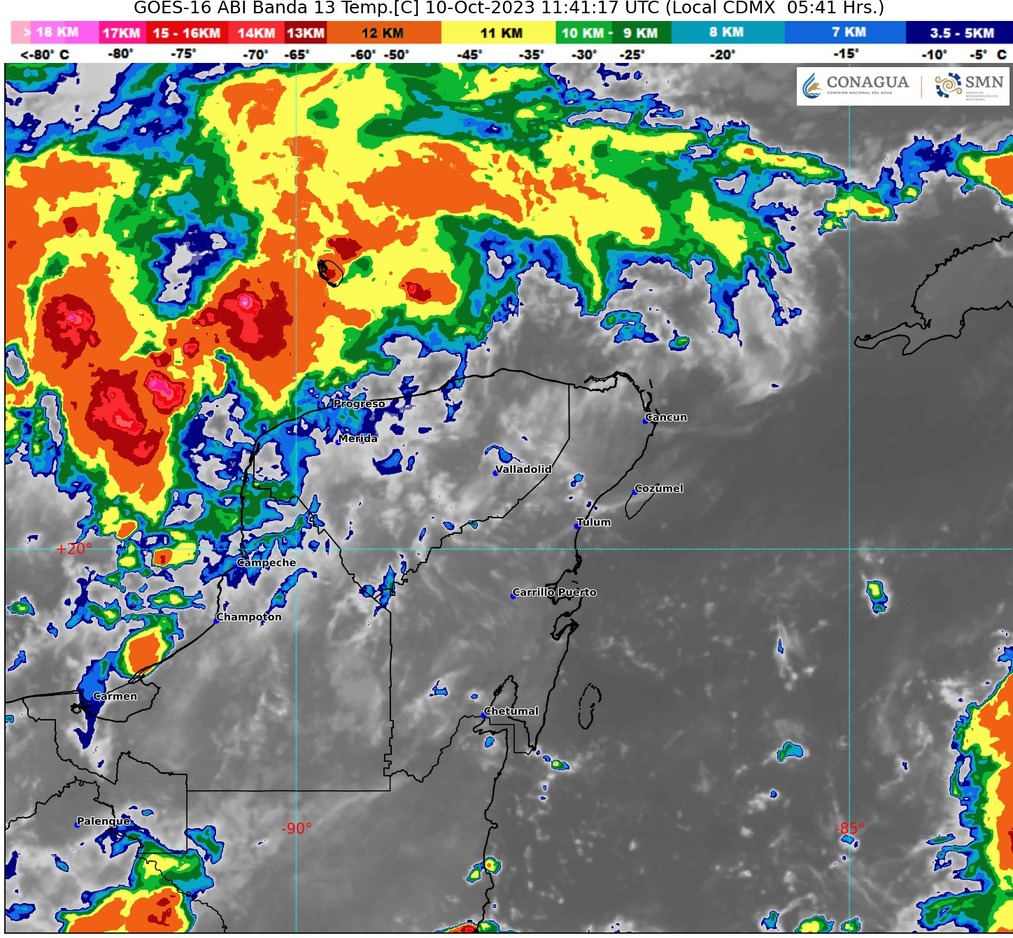 Clima para hoy en Cancún y Quintana Roo: Caluroso con lluvias fuertes