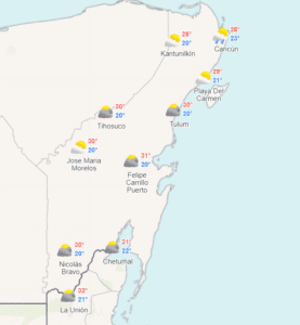 Clima para hoy en Cancún y Quintana Roo: Lluvias aisladas 