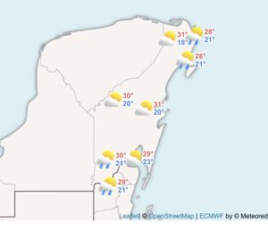 Clima en Cancún y Quintana Roo