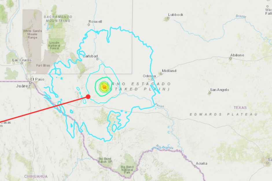 ¡Alerta! Sacude sismo de magnitud 5,3 al oeste de Texas