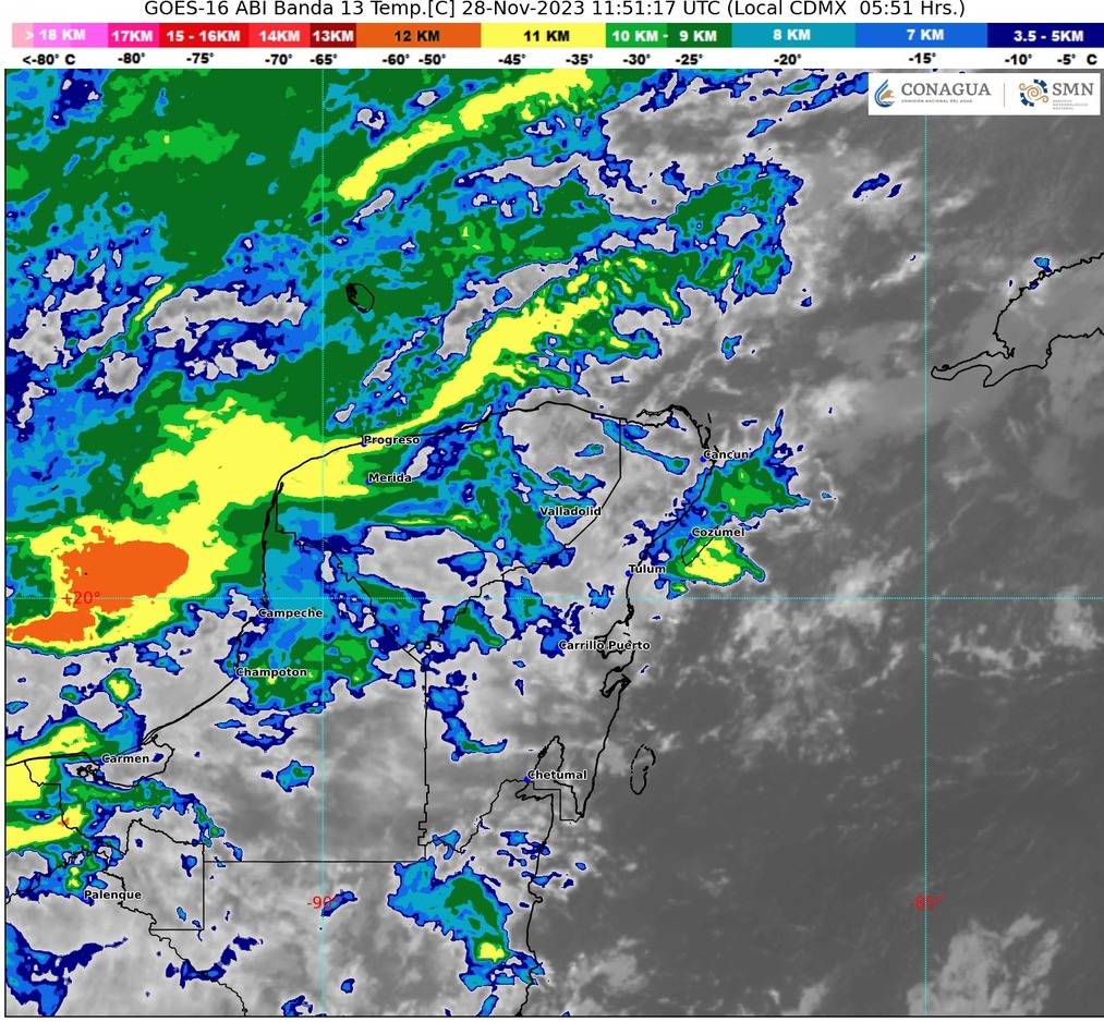 Clima para hoy en Cancún y Quintana Roo: Lluvias puntuales intensas