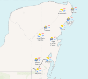 Clima para hoy en Cancún y Quintana Roo: Probabilidad de lluvias 