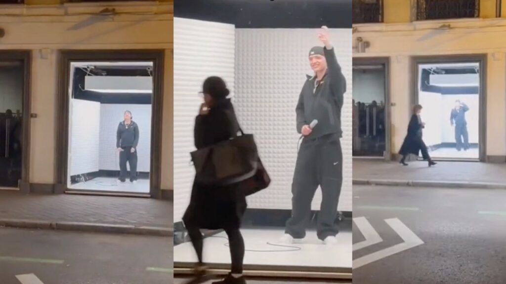 Peso Pluma ignorado al cantar en calle de Madrid (VIDEO)