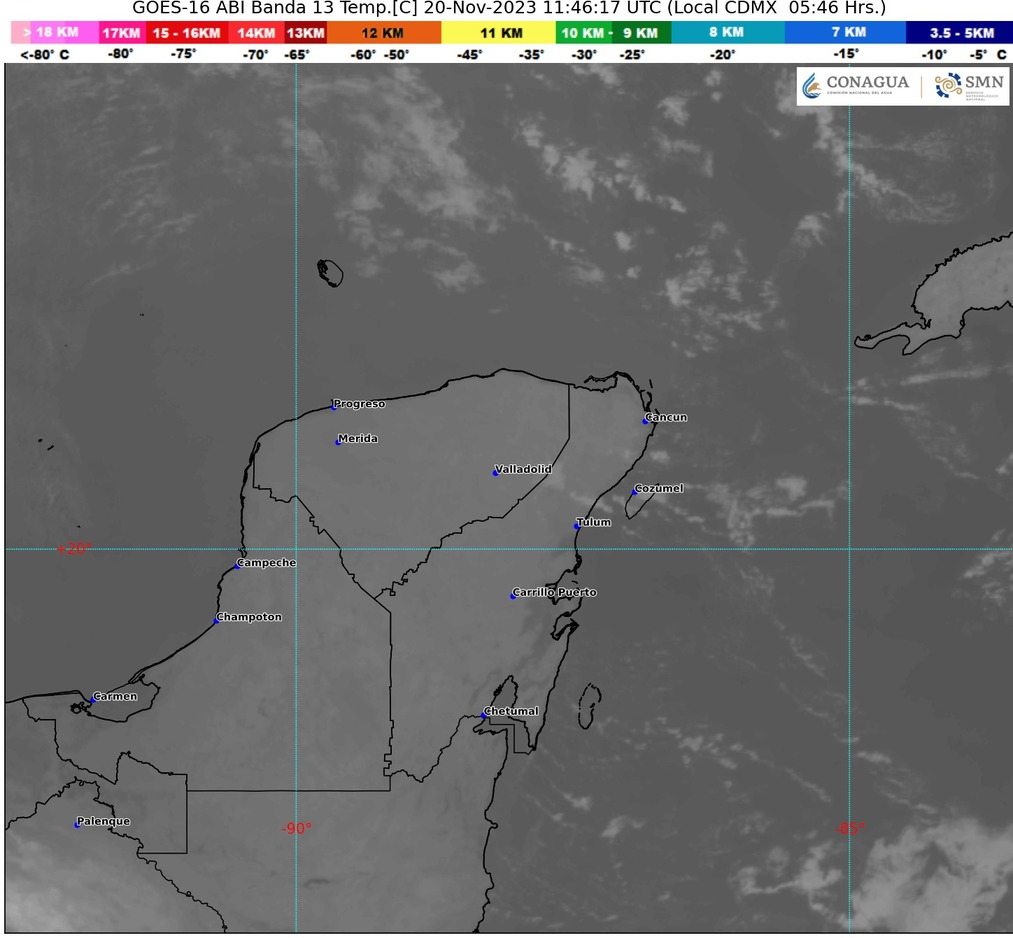 Clima para hoy en Cancún y Quintana Roo: Nublado con probabilidad de lluvias