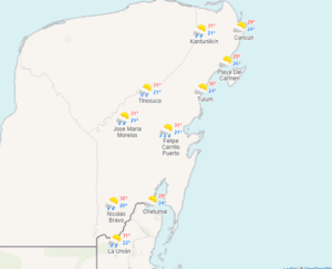 Clima para hoy en Cancún y Quintana Roo: Intervalos de chubascos 