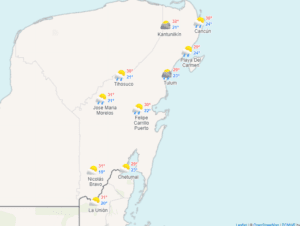 Clima para hoy en Cancún y Quintana Roo: Intervalos de chubascos 