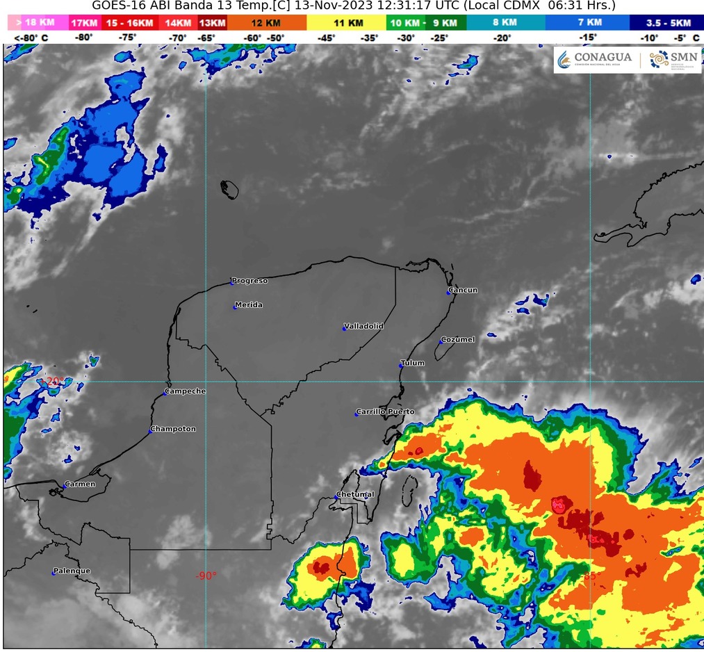 Clima hoy en Cancún y Quintana Roo: Lluvias fuertes