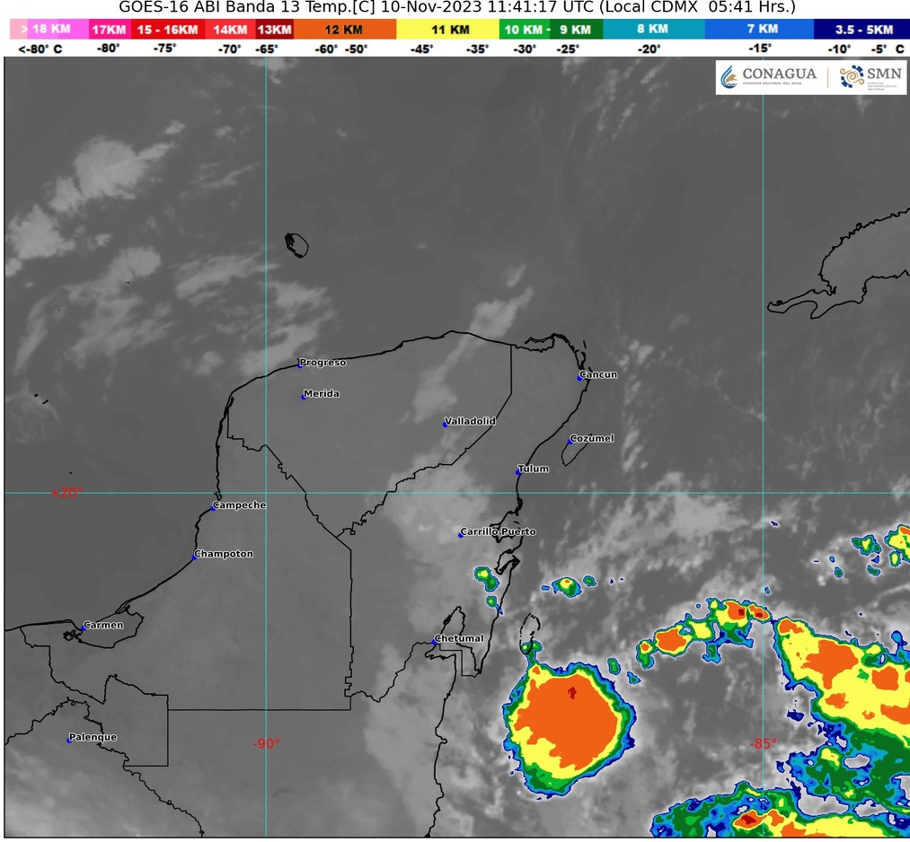 Clima para hoy en Cancún y Quintana Roo: Ambiente cálido con cielo nublado