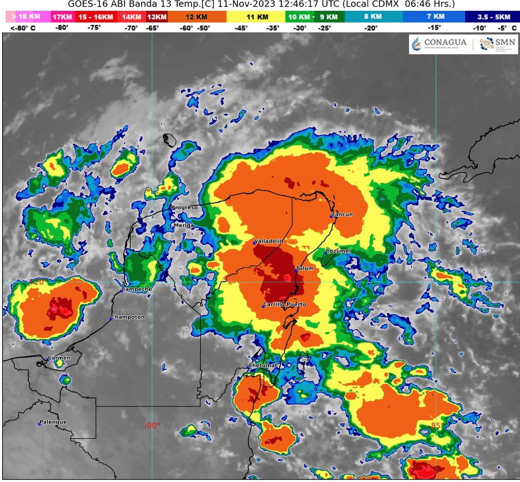 Clima para hoy en Cancún y Quintana Roo: Lluvias muy fuertes