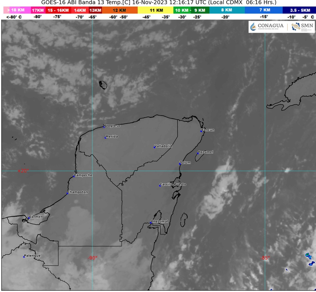 Clima para hoy en Cancún y Quintana Roo: Nublado con probabilidad de lluvias