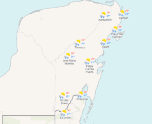 Clima para hoy en Cancún y Quintana Roo: Lluvias puntuales 