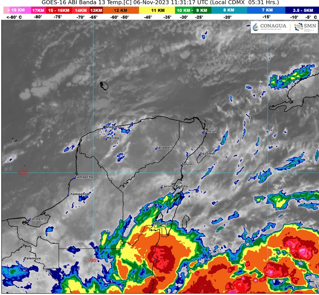 Clima para hoy en Cancún y Quintana Roo: Lluvias puntuales fuertes