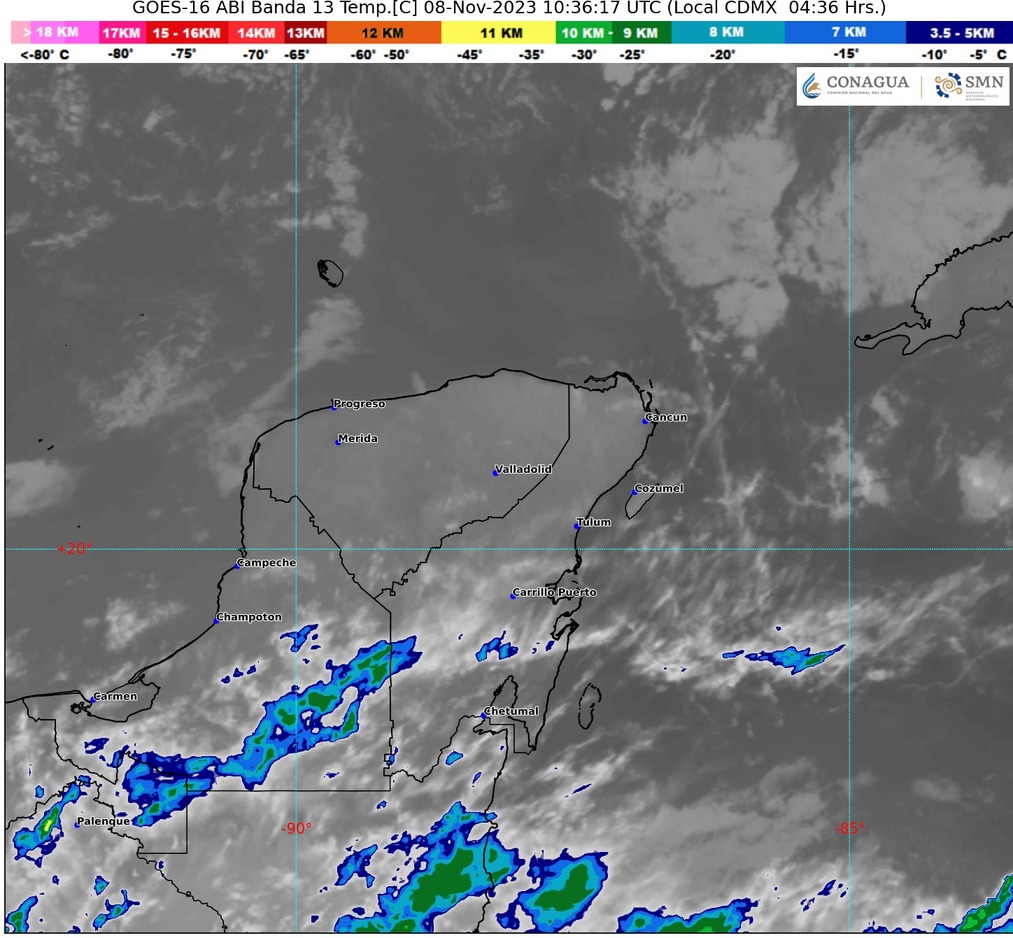 Clima para hoy en Cancún y Quintana Roo: Probabilidad de lluvias