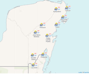 Clima para hoy en Cancún y Quintana Roo: Lluvias fuertes 