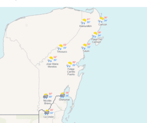 Clima para hoy en Cancún y Quintana Roo: Lluvias fuertes 