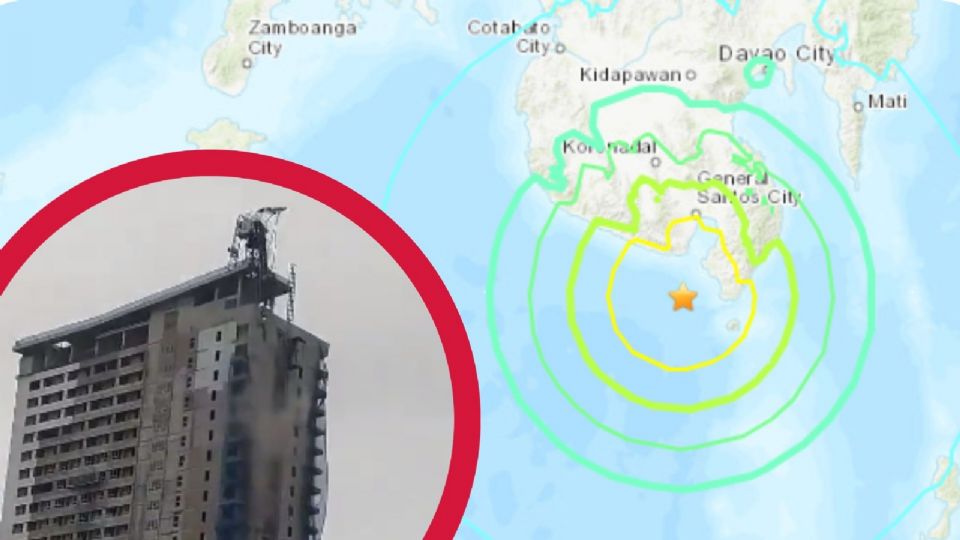 (VIDEOS) Sorprende terremoto a población en Filipinas; deja graves daños