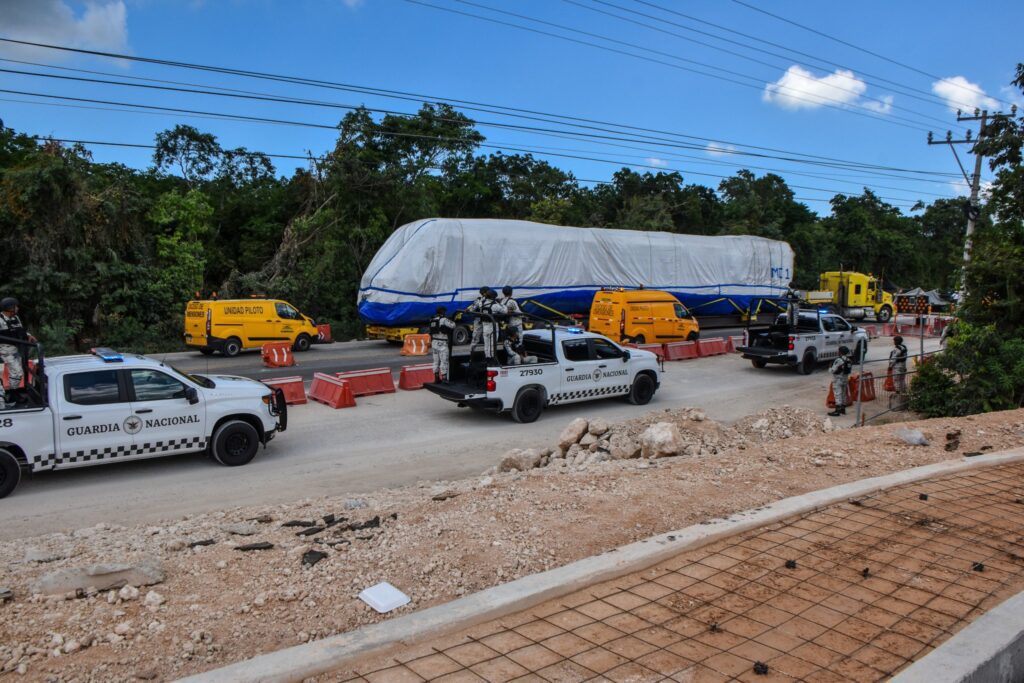 Segundo convoy del Tren Maya ya está en cochera de Cancún