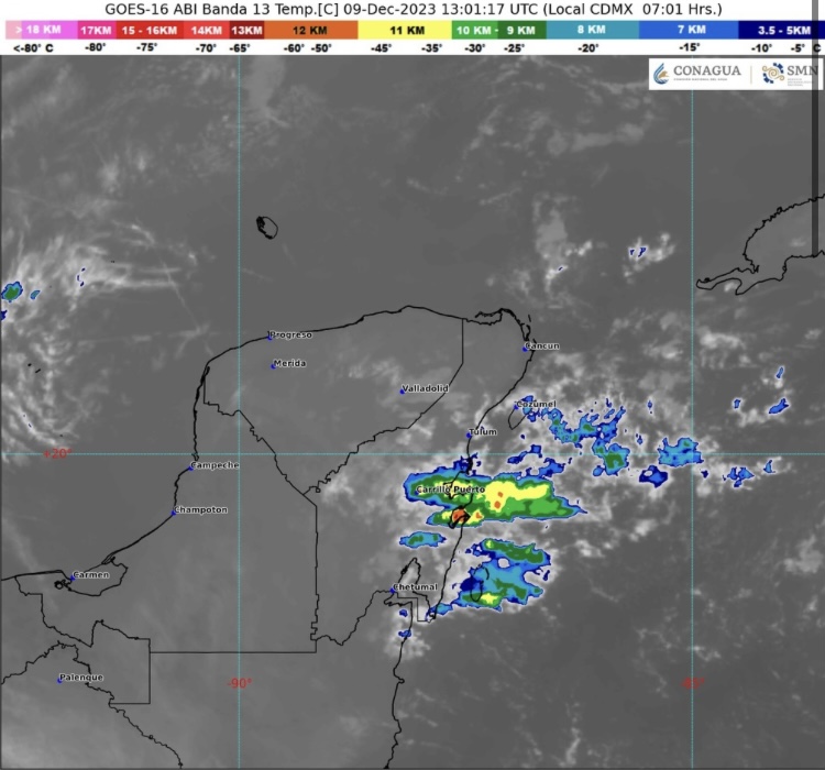 Clima para hoy en Cancún y Quintana Roo: Nublado con probables lluvias