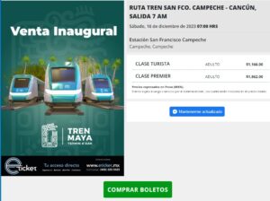 Tras la reciente venta de boletos para la ruta inaugural del Tren Maya y las polémicas que se han generado; informaron que si habrá precios especiales para locales.