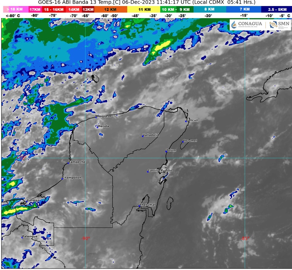 Clima para hoy en Cancún y Quintana Roo: Nublado con probables lluvias