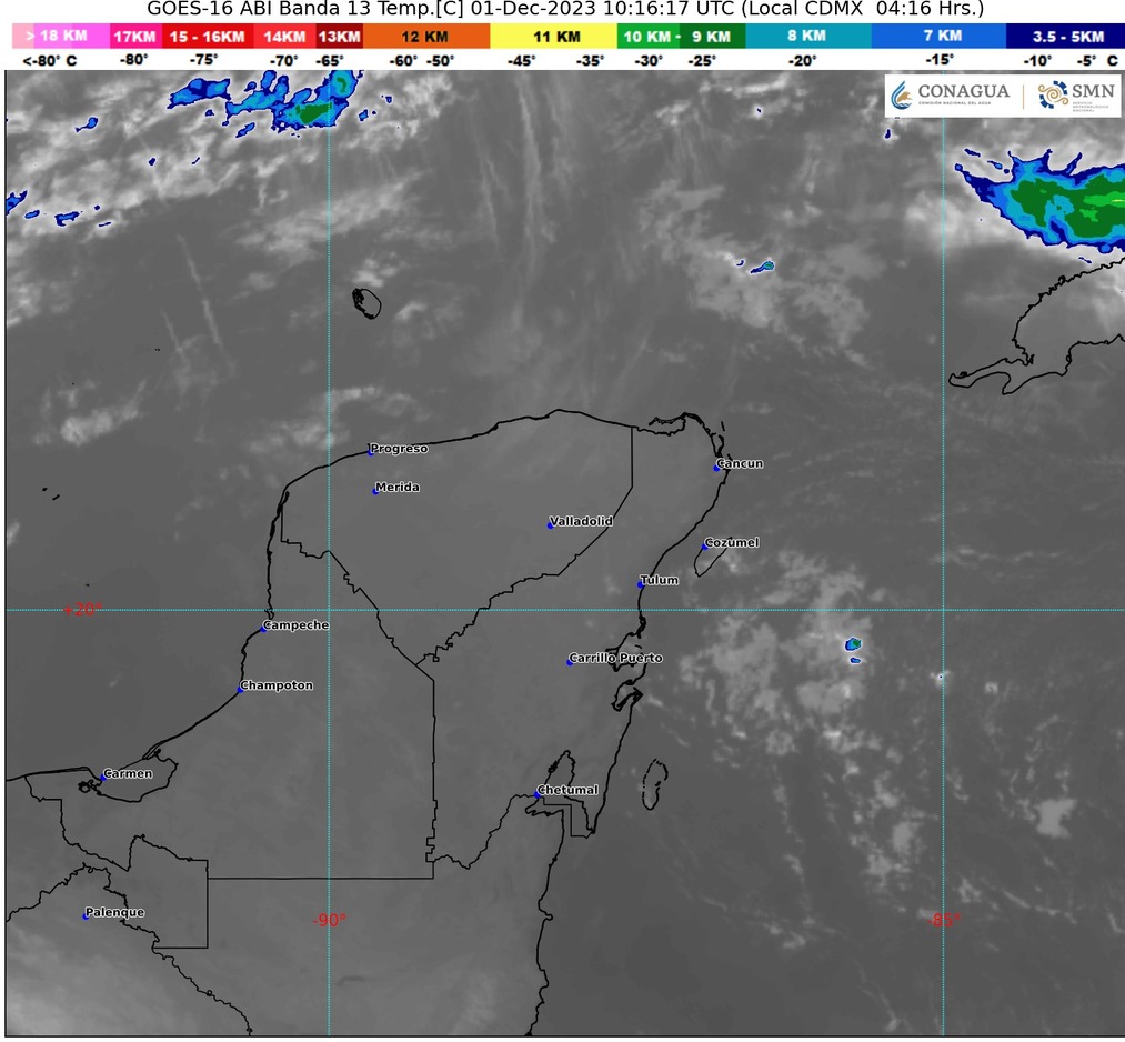 Clima para hoy en Cancún y Quintana Roo: Nublado con probabilidad de lluvias