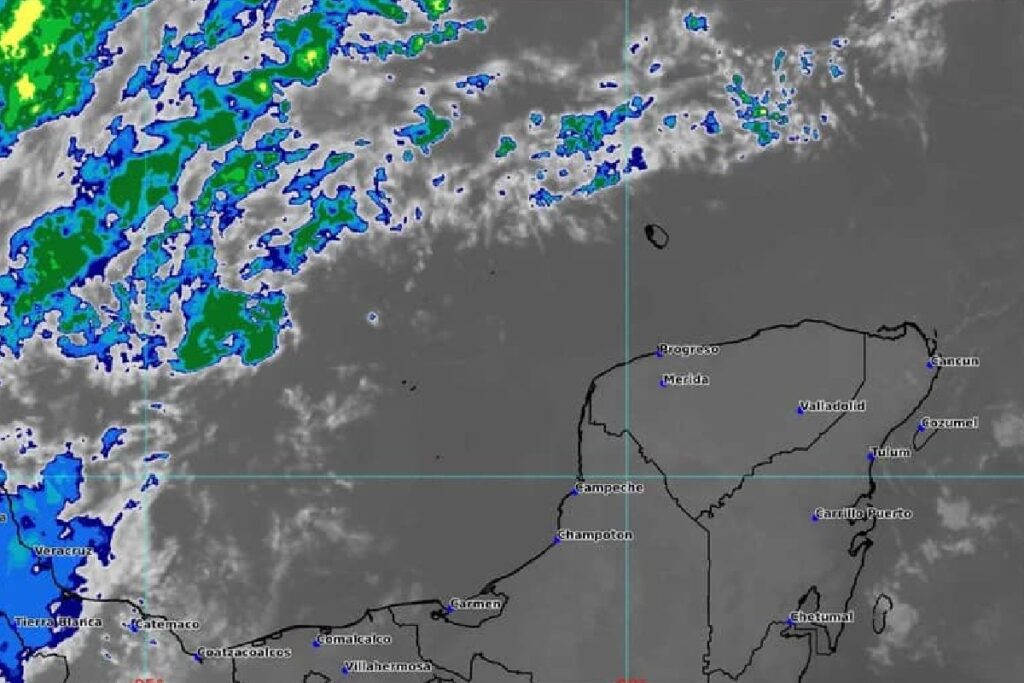 Clima para hoy en Cancún y Quintana Roo Medio nublado y chubascos