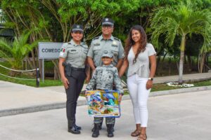 Niño de Isla Mujeres cumple su sueño de ser de la Guardia Nacional por un Día