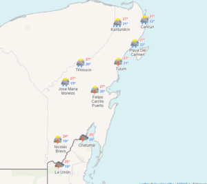 Clima para hoy en Cancún y Quintana Roo: Lluvias intensas 