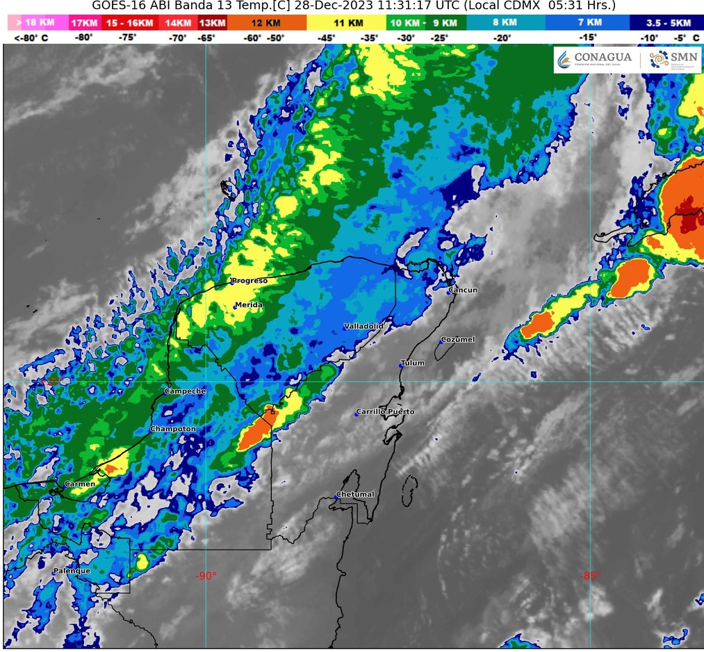 Clima para hoy en Cancún y Quintana Roo: Lluvias muy fuertes