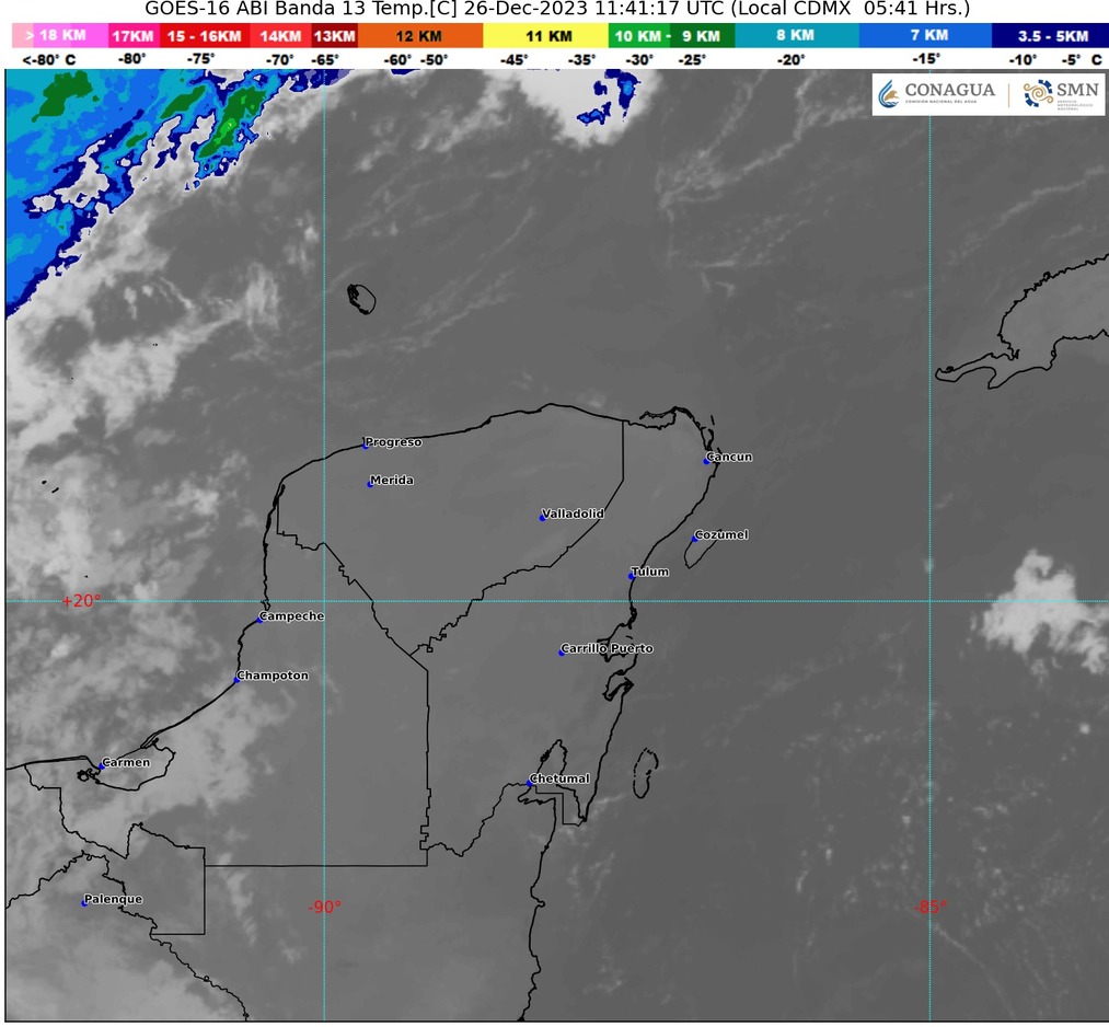 Clima para hoy en Cancún y Quintana Roo: Probabilidad de lluvias fuertes