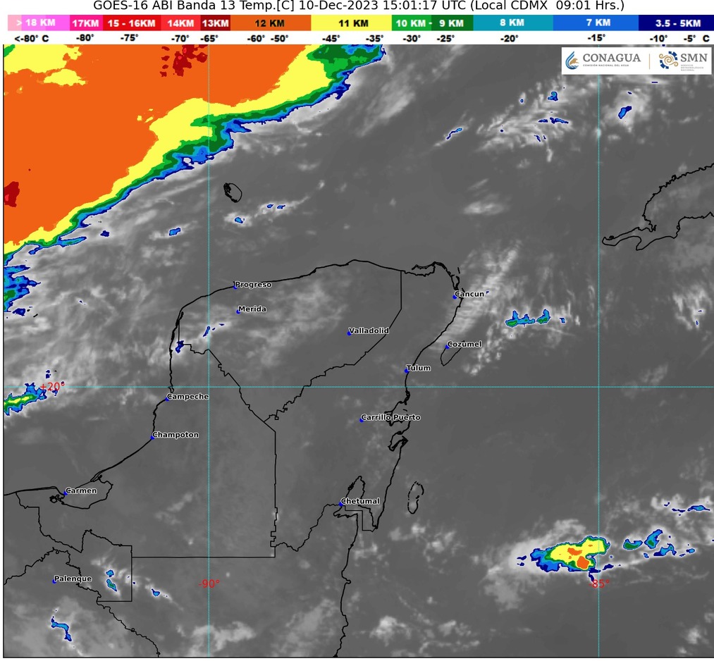 Clima para hoy en Cancún y Quintana Roo: Lluvias puntuales intensas