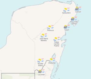 Clima para hoy en Cancún y Quintana Roo: Probabilidad de chubascos