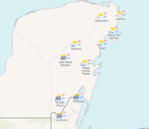 Clima para hoy en Cancún y Quintana Roo: Lluvias puntuales 