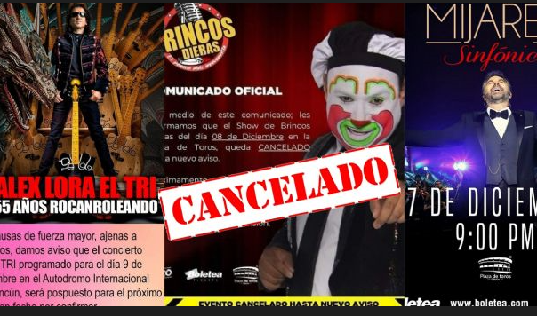 ¿Por qué han cancelado conciertos en Cancún? Esta sería la razón