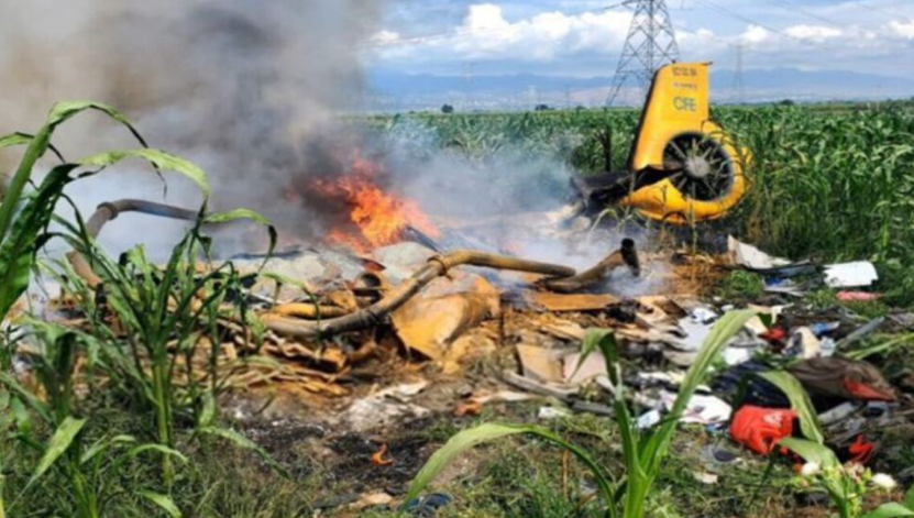 Tragedia en Cuautla, Morelos: Helicóptero de la CFE se desploma
