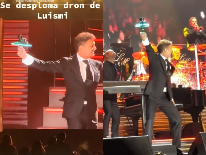 ¡Otra vez! Luis Miguel sufre peligroso accidente en concierto: VIDEO