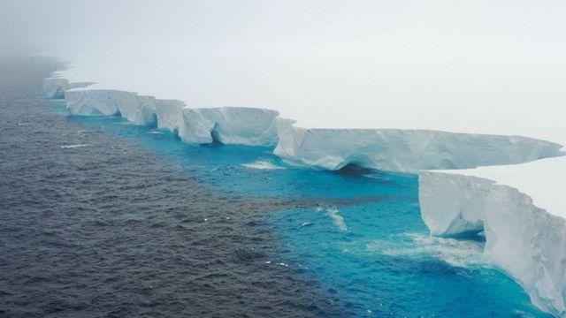 "Impresionante" Así luce el deshielo del iceberg más grande del mundo