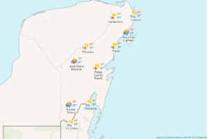 Clima para hoy en Cancun y Quintana Roo nublado y con lluvias 1