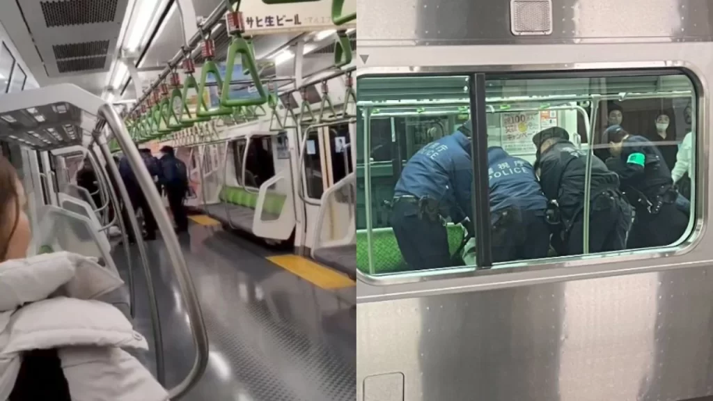 Mujer ataca con un cuchillo en un tren