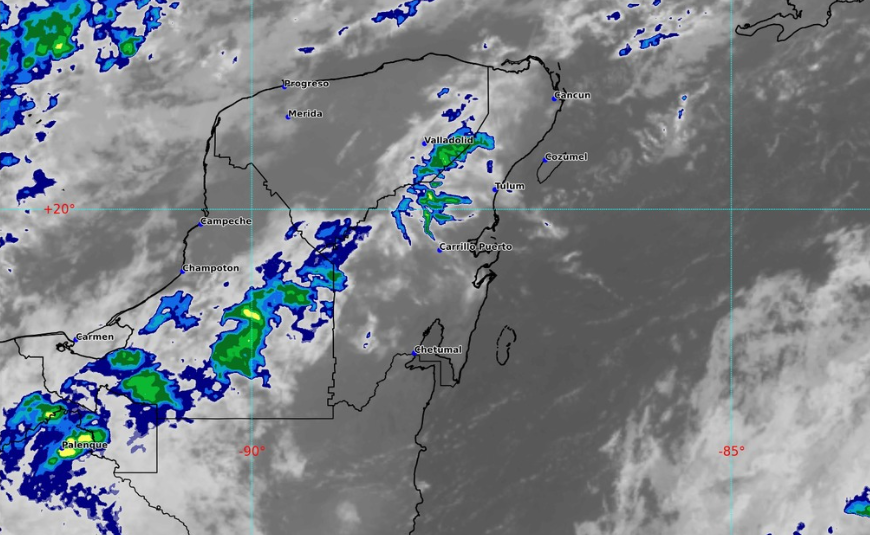 Clima hoy en Cancún y Quintana Roo: Lluvias fuertes con puntuales muy fuertes