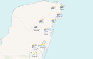 Clima hoy en Cancún y Quintana Roo: Lluvias fuertes con puntuales muy fuertes
