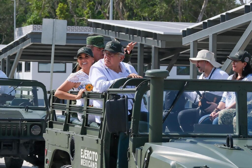 AMLO y Mara Lezama supervisan avances del Tren Maya en tramos 5, 6 y 7 