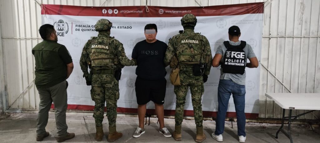 Capturan en Quintana Roo a líder criminal colombiano buscado por INTERPOL